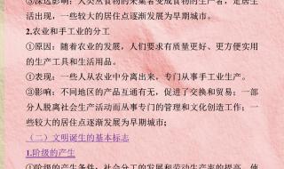 高中必修一历史必背知识点有哪些 高中历史知识点总结